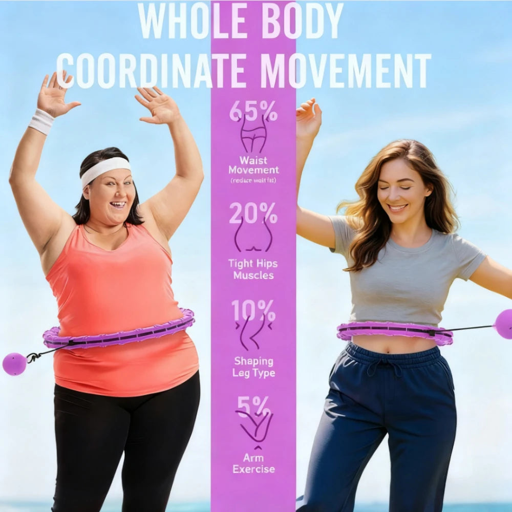 Bambolê Inteligente Ajustável Massageador Abdômen Fitness 1