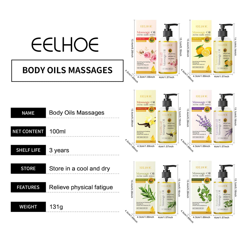 Óleo de Massagem Corporal Relaxante 500ml Profissional 7