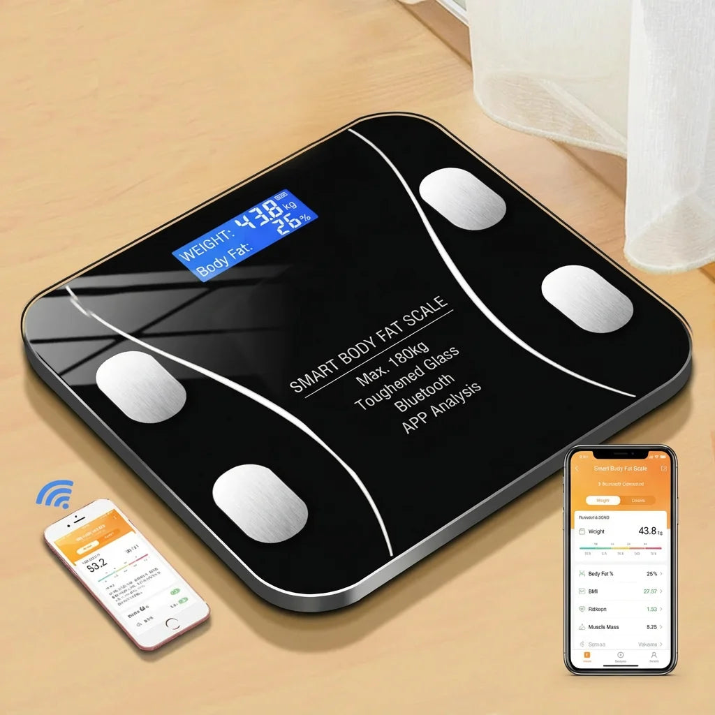 Balança Digital Bluetooth Bioimpedância com Aplicativo Inteligente 6