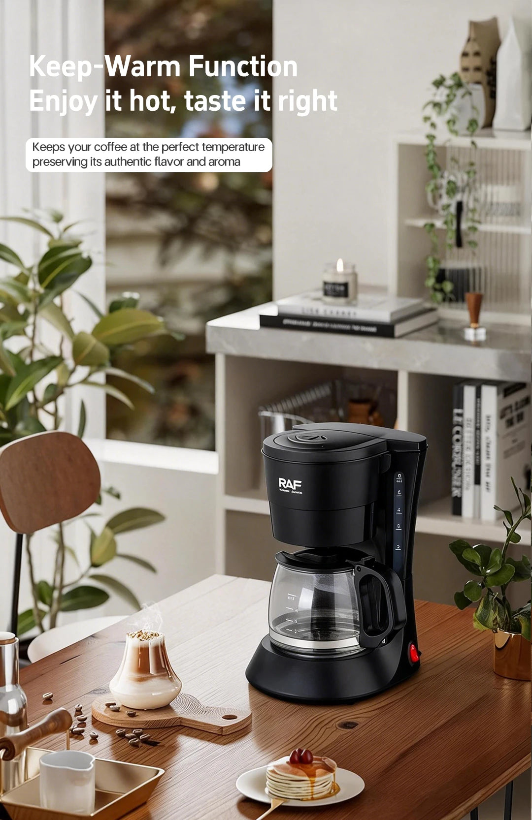 Cafeteira Elétrica de Filtro Automática com Jarra de Vidro e Função Aquecimento - Foto 11