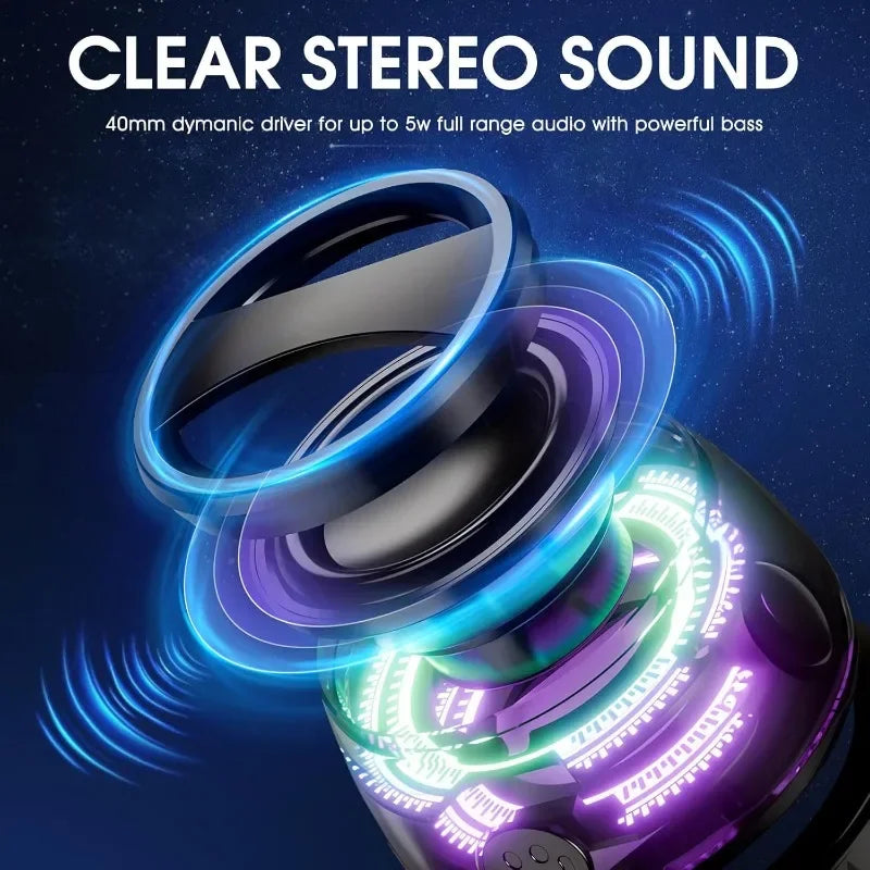 Caixa de Som Bluetooth Magnética Portátil com Luz RGB - Foto 5