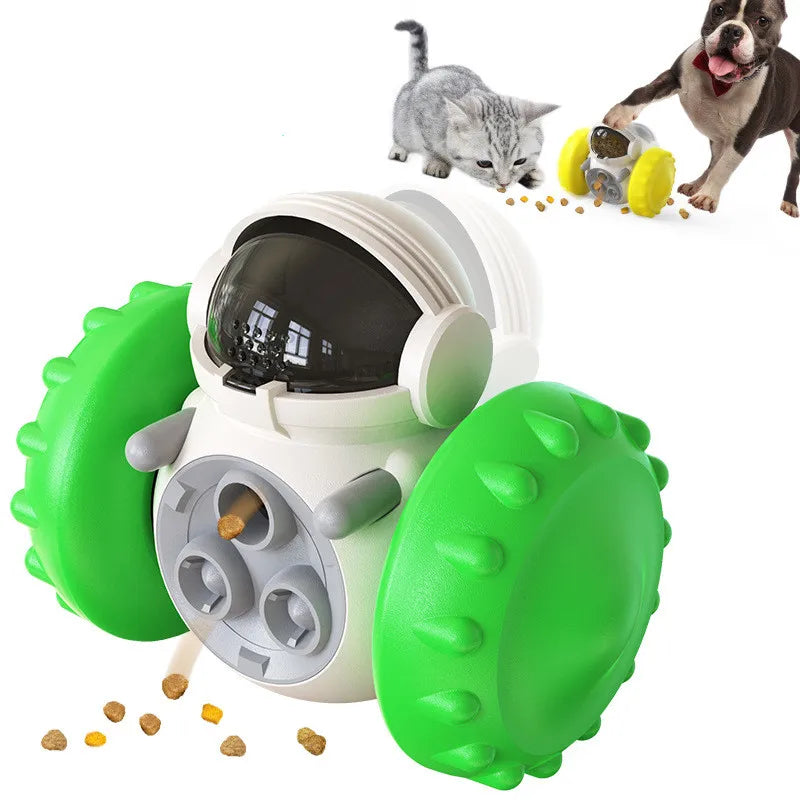 Dispenser de petiscos interativo puzzle para cão em fundo branco