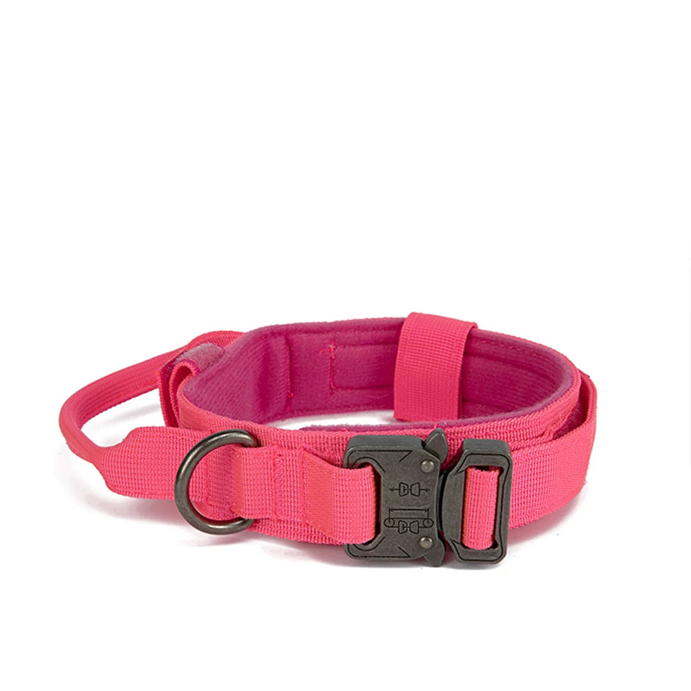 Kit Coleira e Guia Tática Nylon Reflexiva Ajustável para Cão - foto 52