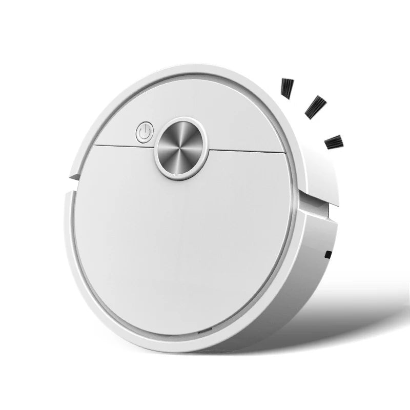 Robô Aspirador Inteligente 3 em 1 para Casa Recarregável em fundo branco