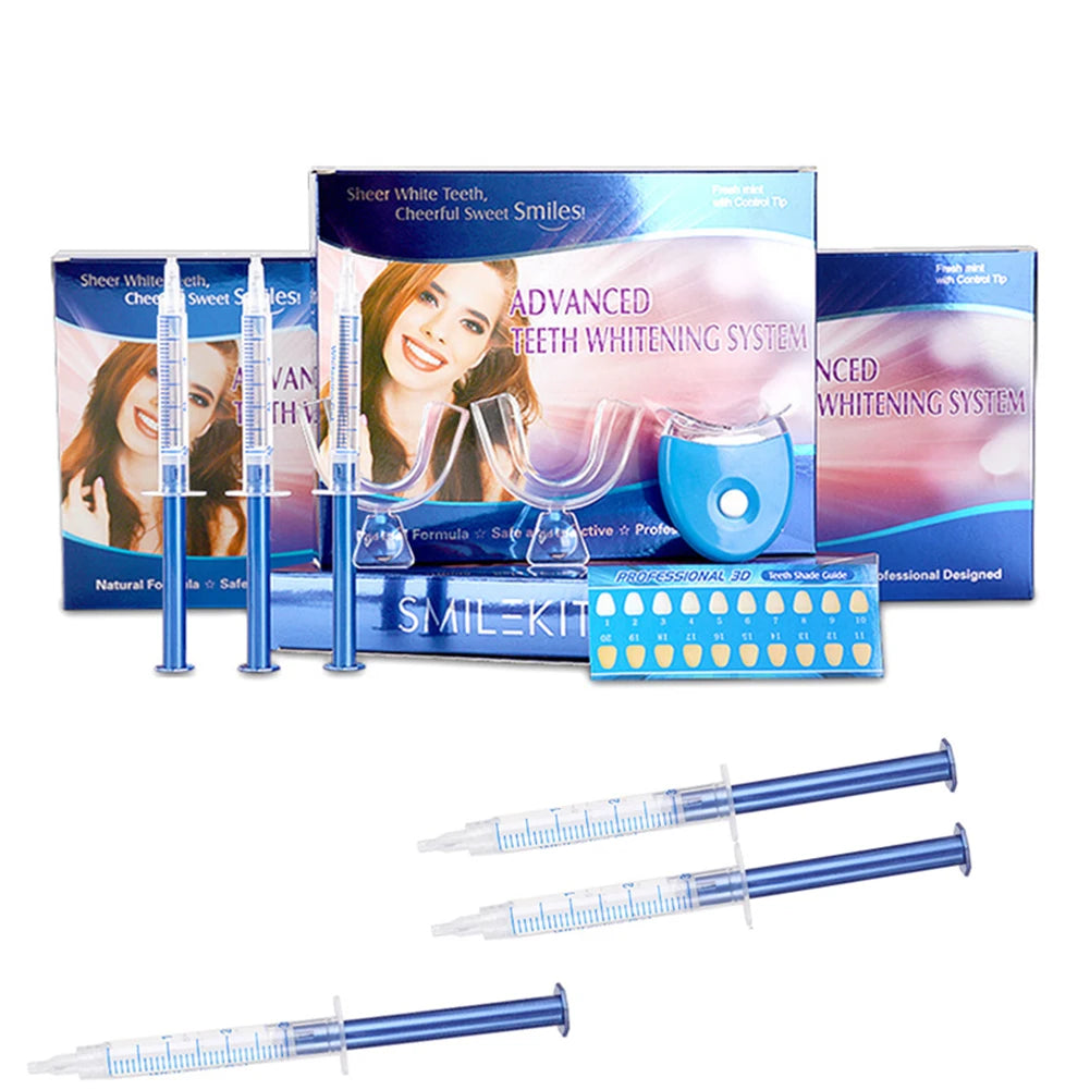 Kit Clareador Dental LED com Gel de Peróxido e Moldeira 4