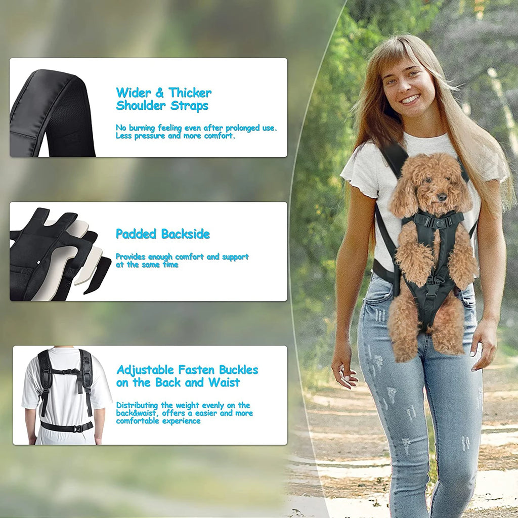 Mochila transporte para pet respirável com janela bolha em fundo branco