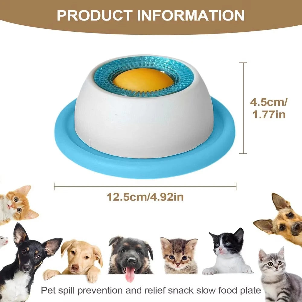Comedouro Lento para Cães e Gatos com Bola Antiderrapante - Foto 8