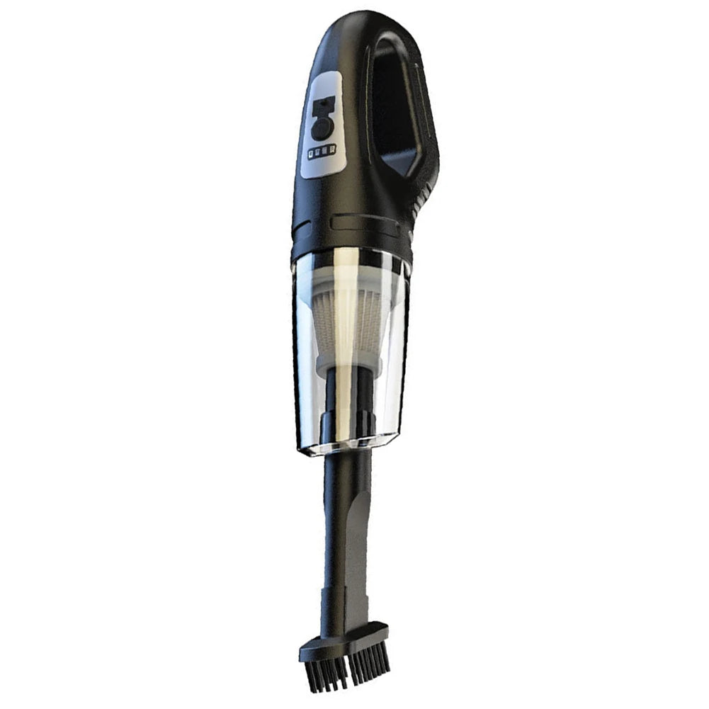 Aspirador automotivo portátil USB 120W sem fio em fundo branco