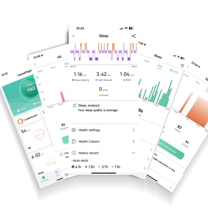 Smart ring anel inteligente de monitoramento de saúde em fundo branco