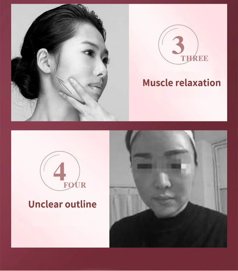 Massageador facial fototerapia LED vibração lifting em fundo branco