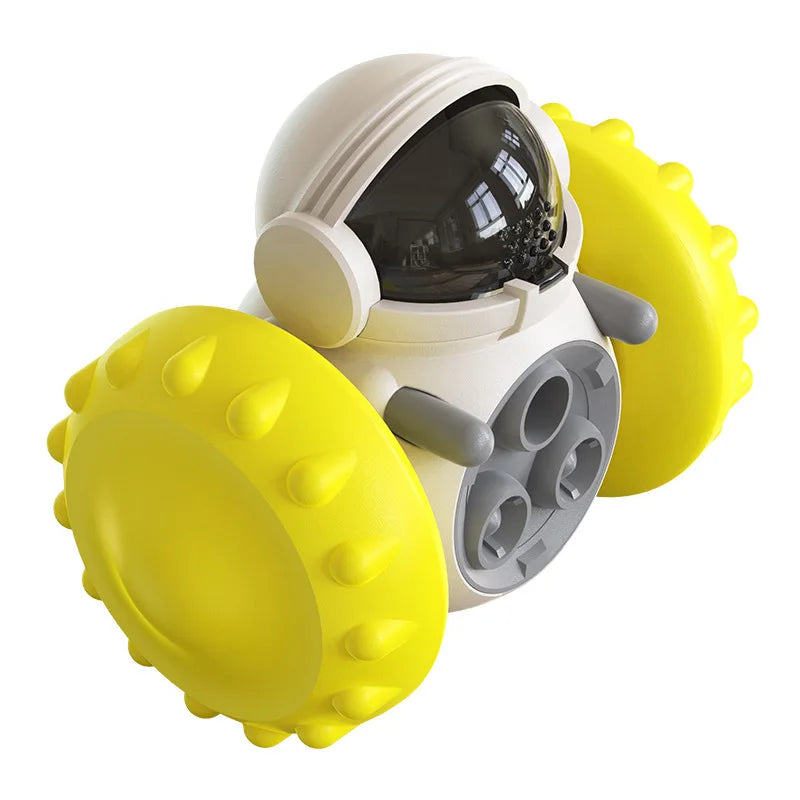 Dispenser de petiscos interativo puzzle para cão em fundo branco