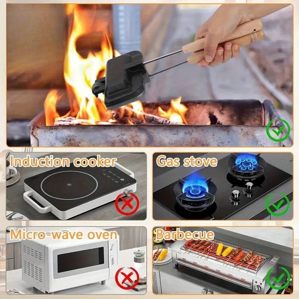 Sanduicheira Grill Dupla Antiaderente Placa Removível 8