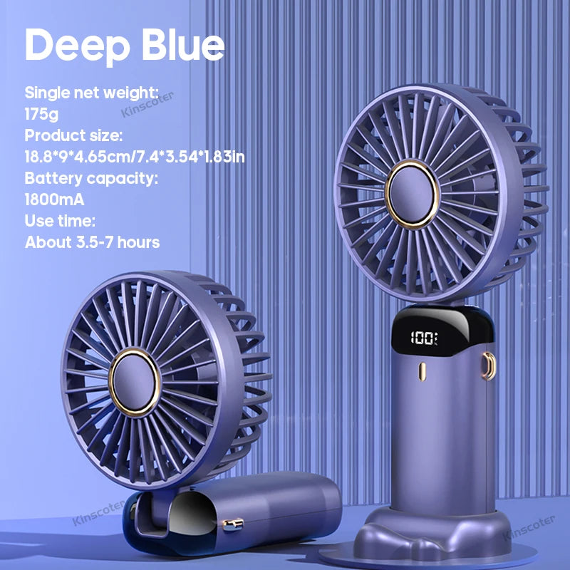 Mini Ventilador de Pescoço Dobrável 5 Velocidades USB - foto 31
