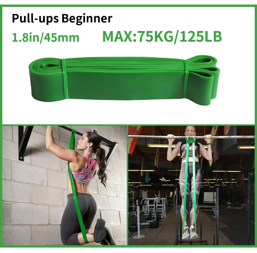 Faixa elástica de resistência kit pilates treino em casa em fundo branco
