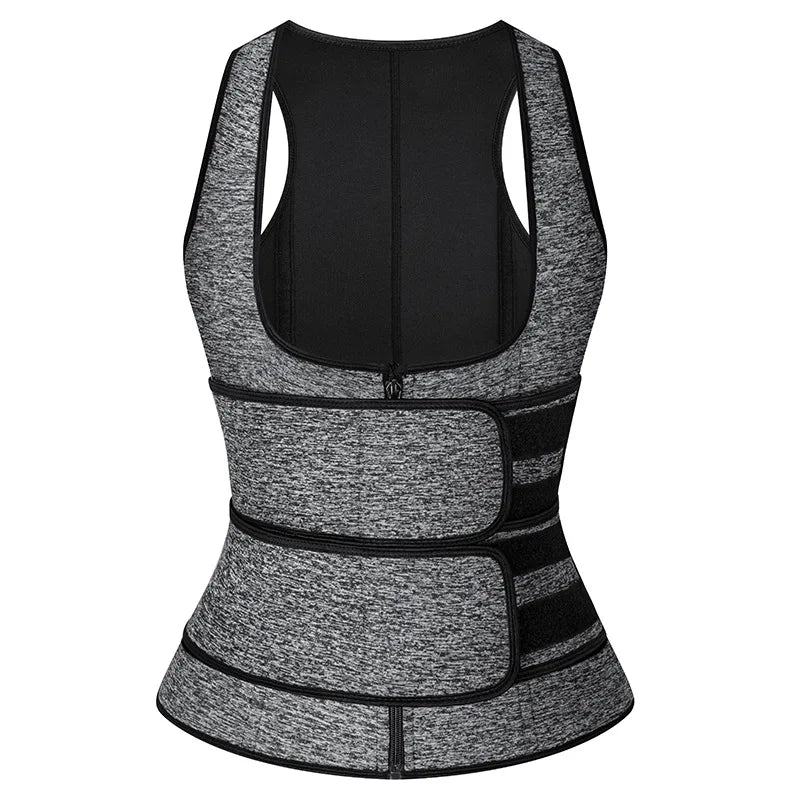 Cinta modeladora emagrecedora em neoprene feminina em fundo branco