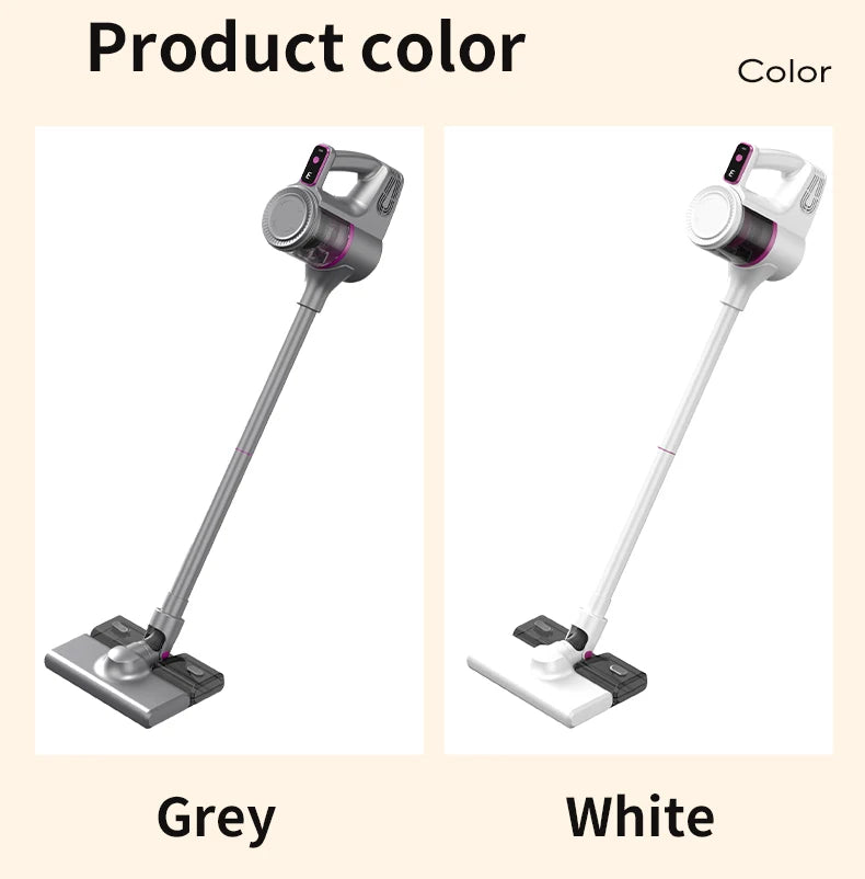 Aspirador vertical sem fio 15000Pa portátil 2 em 1 em fundo branco