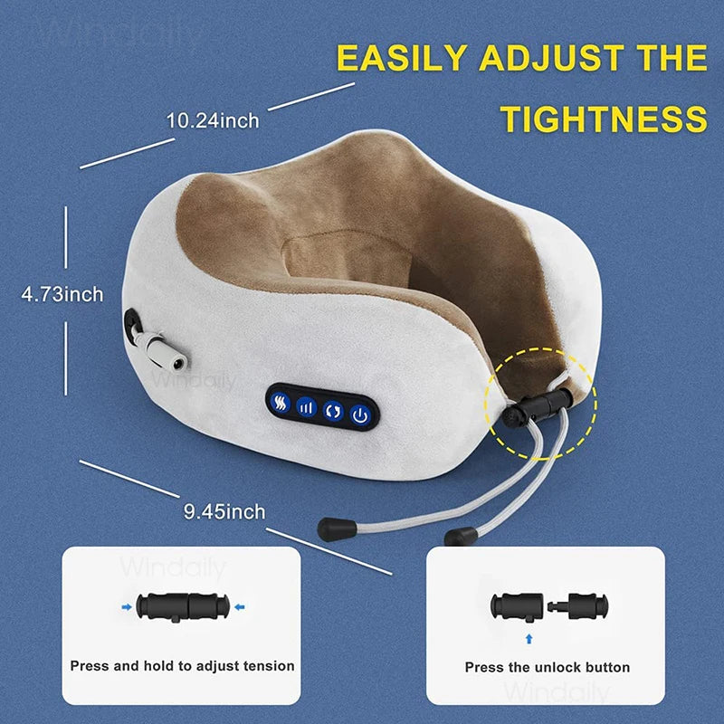 Massageador Elétrico Pescoço Shiatsu com Aquecimento Vibração 5