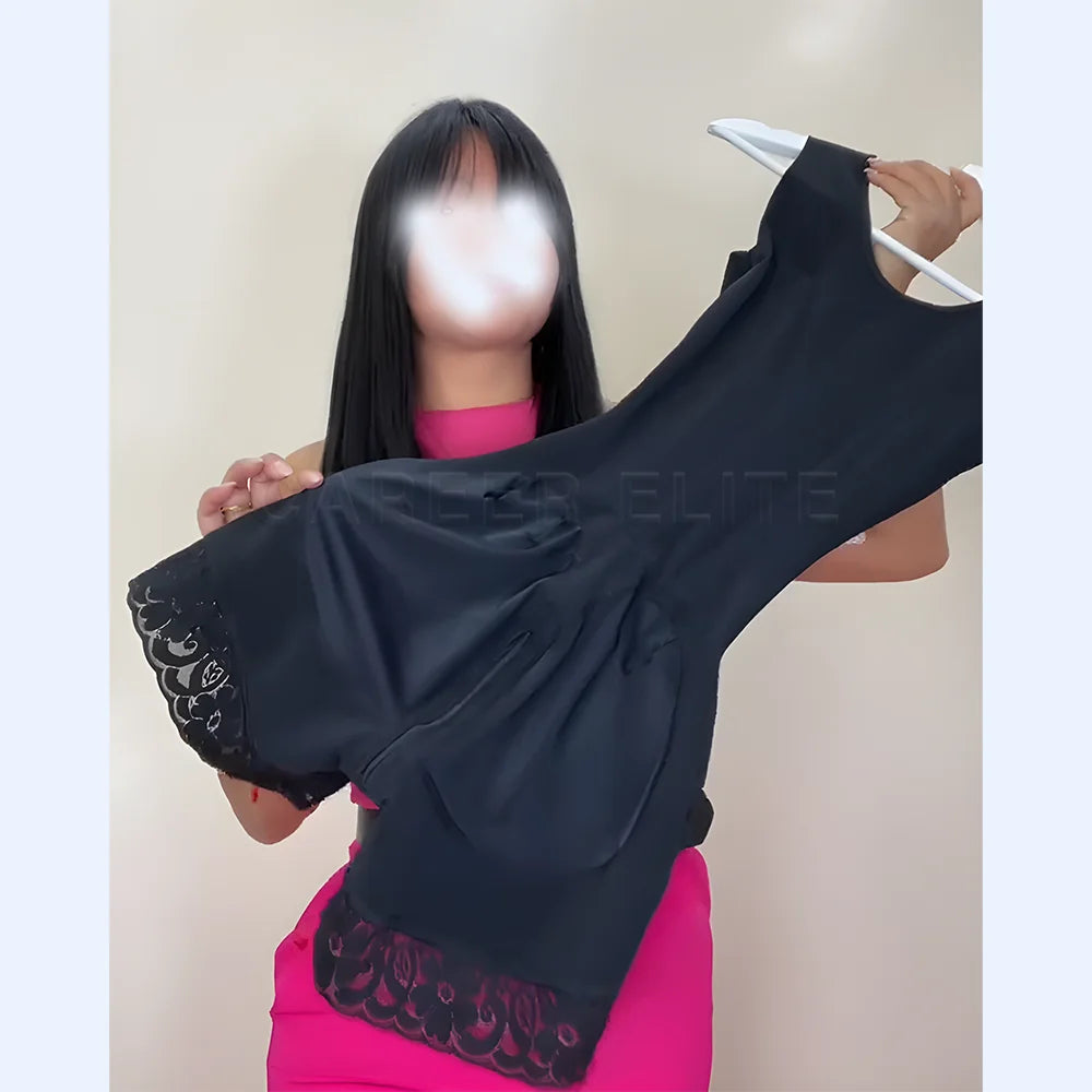 Cinta modeladora feminina pós-parto cintura fina redutora em fundo branco