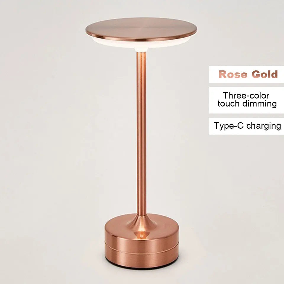 Luminária LED de Mesa Sensor Toque Recarregável USB - Foto 13