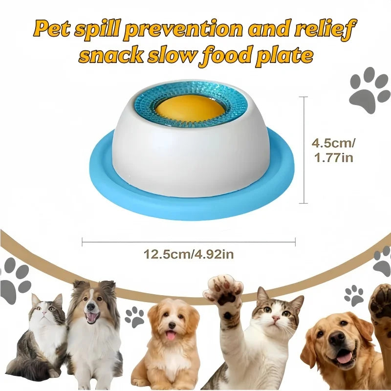 Comedouro Lento para Cães e Gatos com Bola Antiderrapante - Foto 3