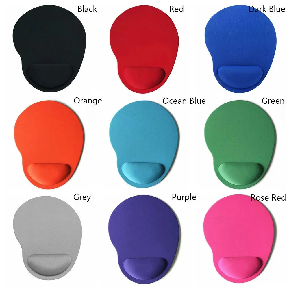 Mouse pad ergonômico com apoio de pulso em gel em fundo branco