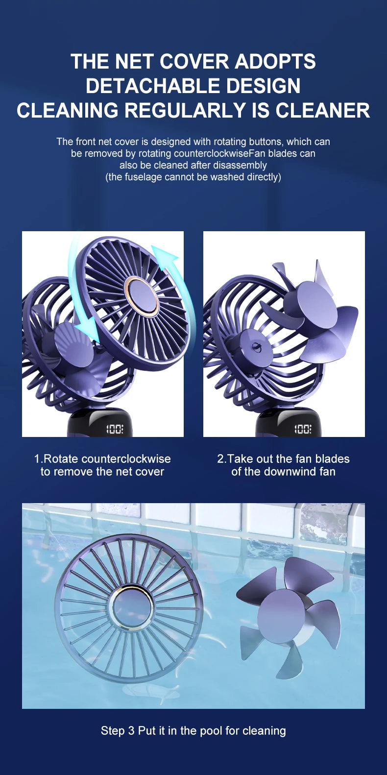Mini Ventilador de Pescoço Dobrável 5 Velocidades USB - foto 24