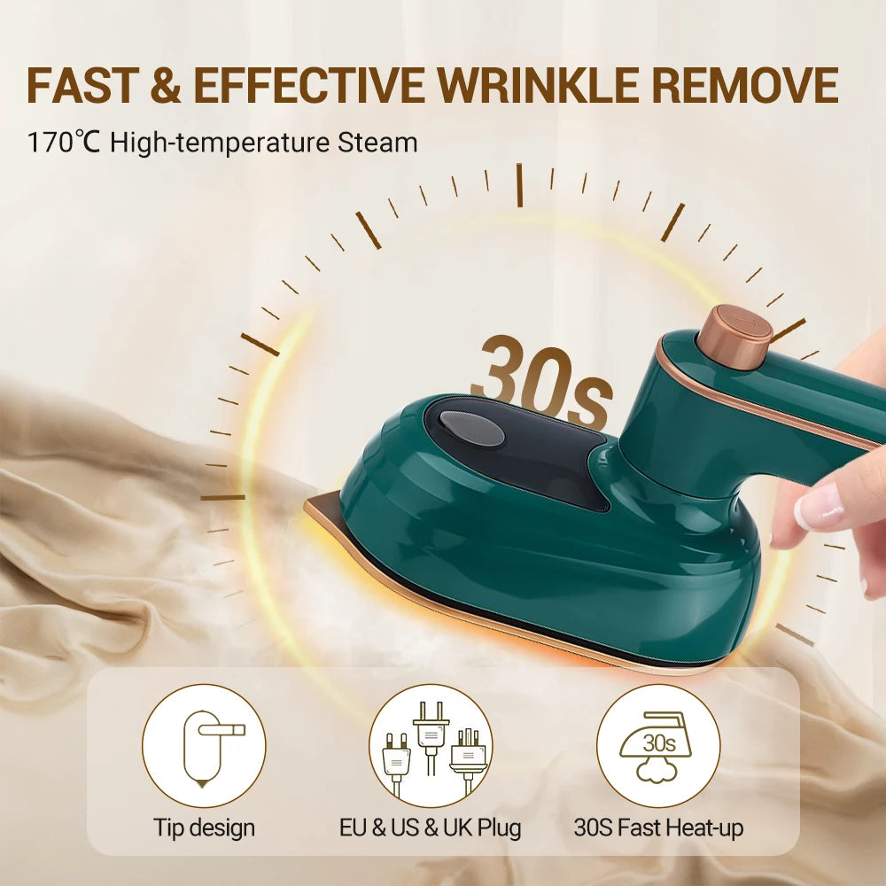 Mini Vaporizador de Roupas Portátil Ferro a Vapor de Mão 9
