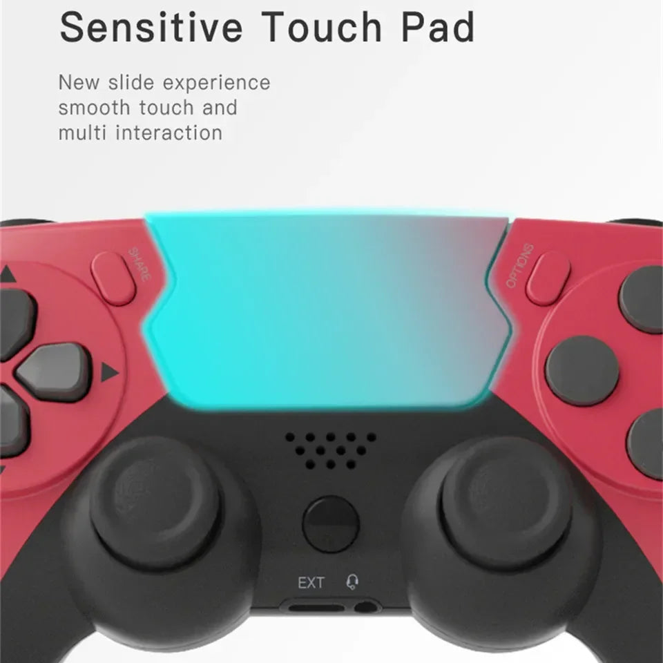 Controle gamer bluetooth sem fio vibração em fundo branco