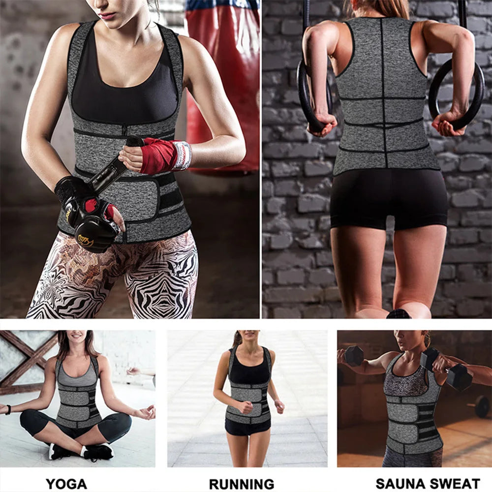 Cinta modeladora emagrecedora em neoprene feminina em fundo branco