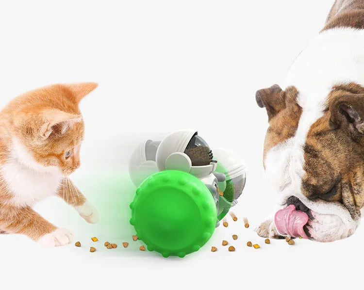Dispenser de petiscos interativo puzzle para cão em fundo branco