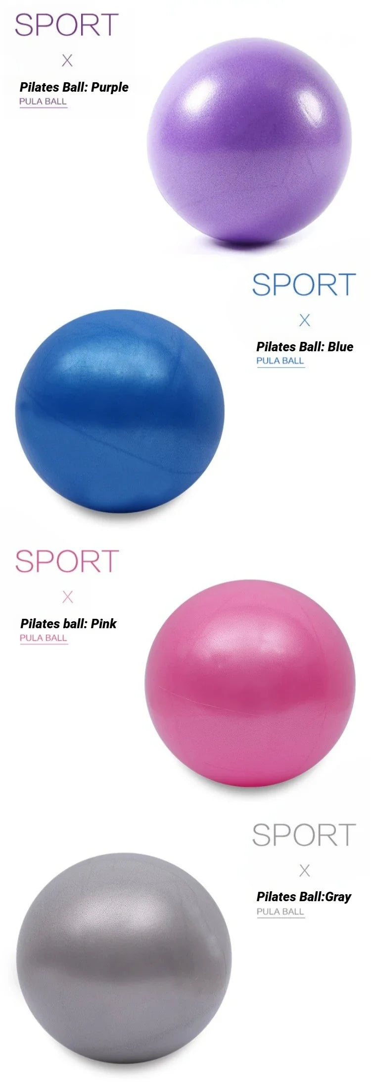 Bola de pilates 25cm mini ball yoga em fundo branco