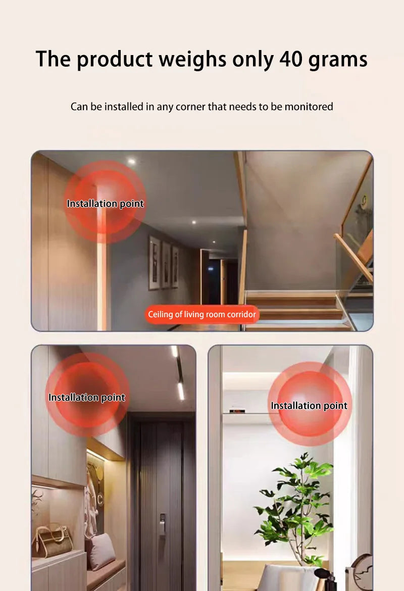 Câmera de segurança WiFi 4K para casa em fundo branco