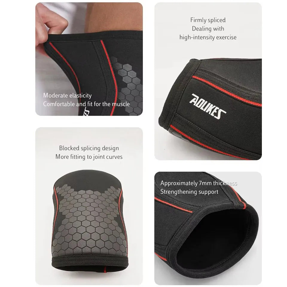 Cotoveleira Compressão Neoprene 7mm Par Musculação e Tênis 3