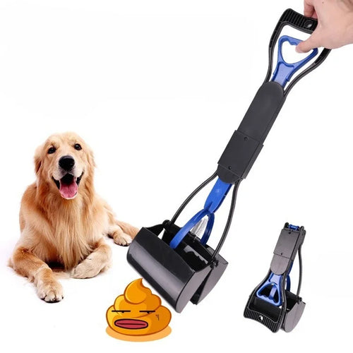 Apanhador de cocô jaw cabo longo em fundo branco