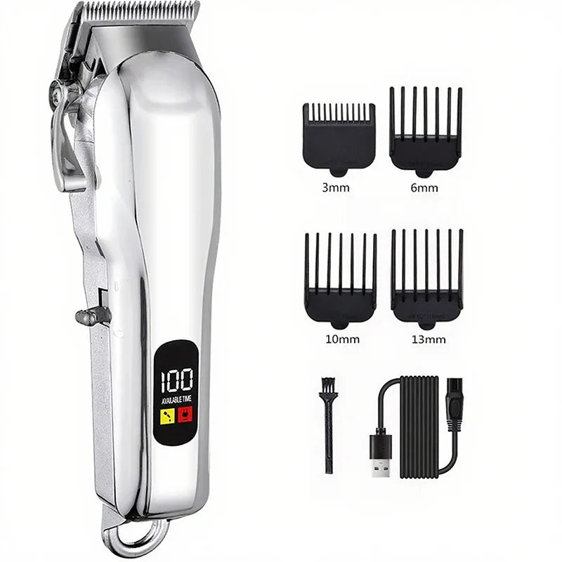 Máquina de tosa profissional sem fio silenciosa para pet em fundo branco