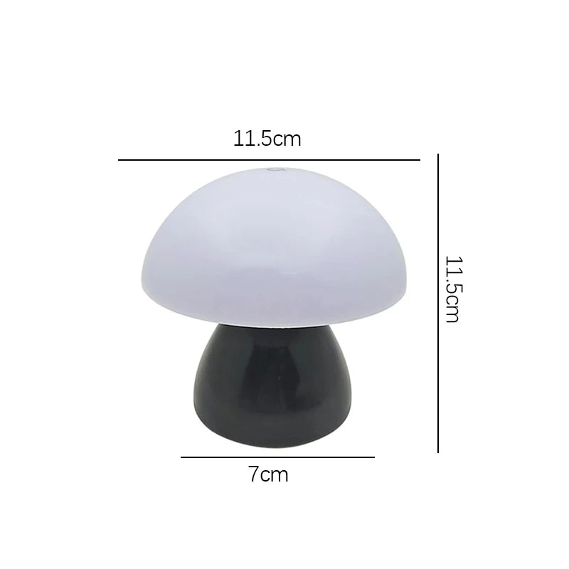 Abajur Cogumelo LED Toque Recarregável Decoração Retrô - Foto 17
