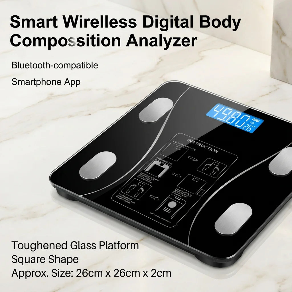 Balança Digital Bluetooth Bioimpedância com Aplicativo Inteligente 4