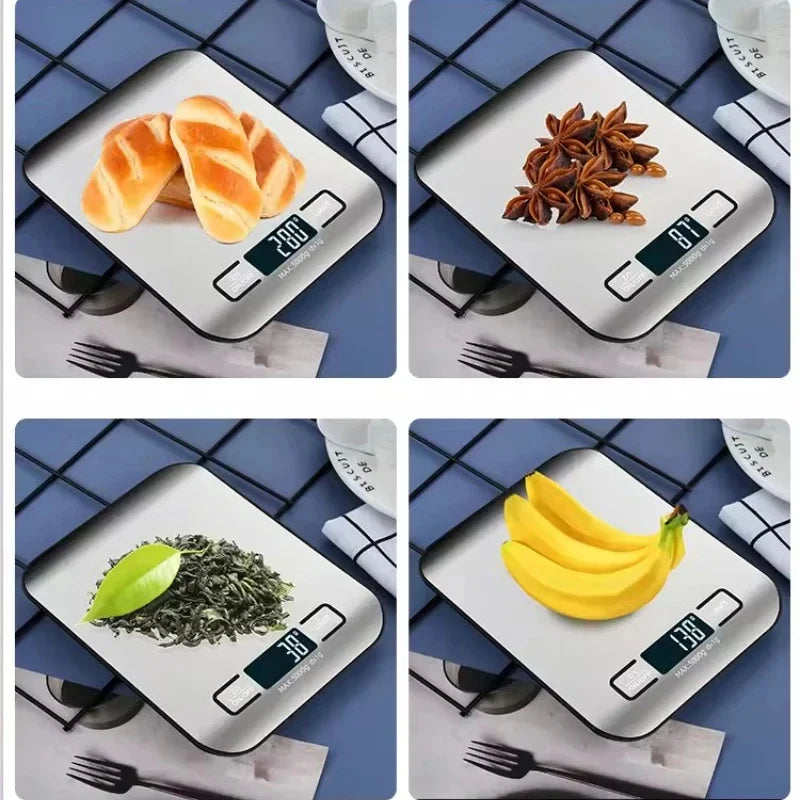 Balança de Cozinha Digital Aço Inox 5kg Precisão 1g - Foto 9