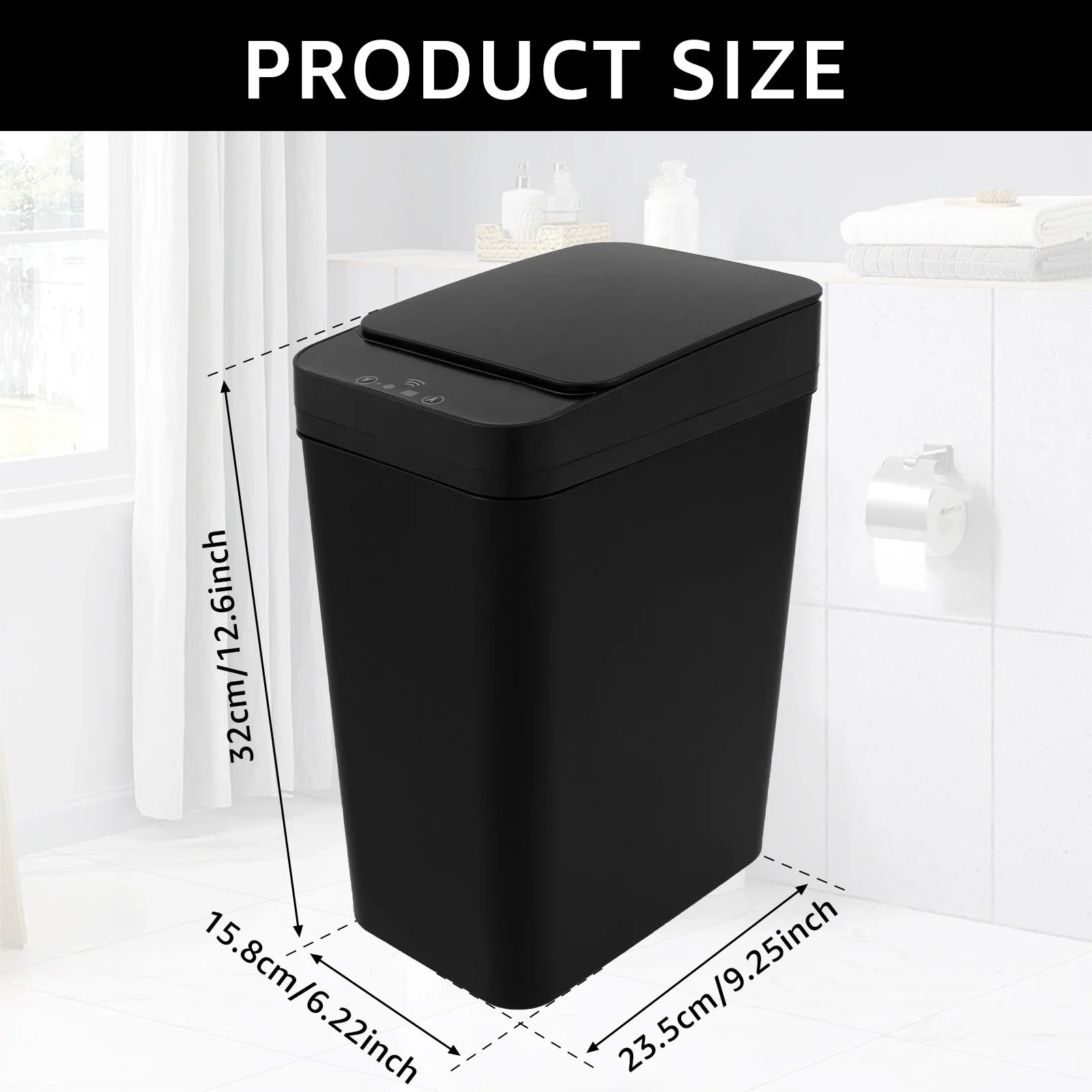 Lixeira Automática Sensor de Movimento 12L Cozinha e Banheiro - Foto 12