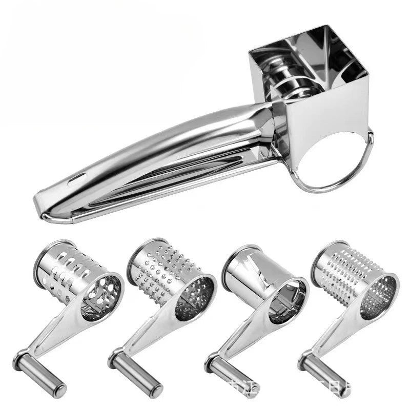 Ralador Rotativo Manual Inox 3 Cilindros para Queijo e Legumes - Foto 15