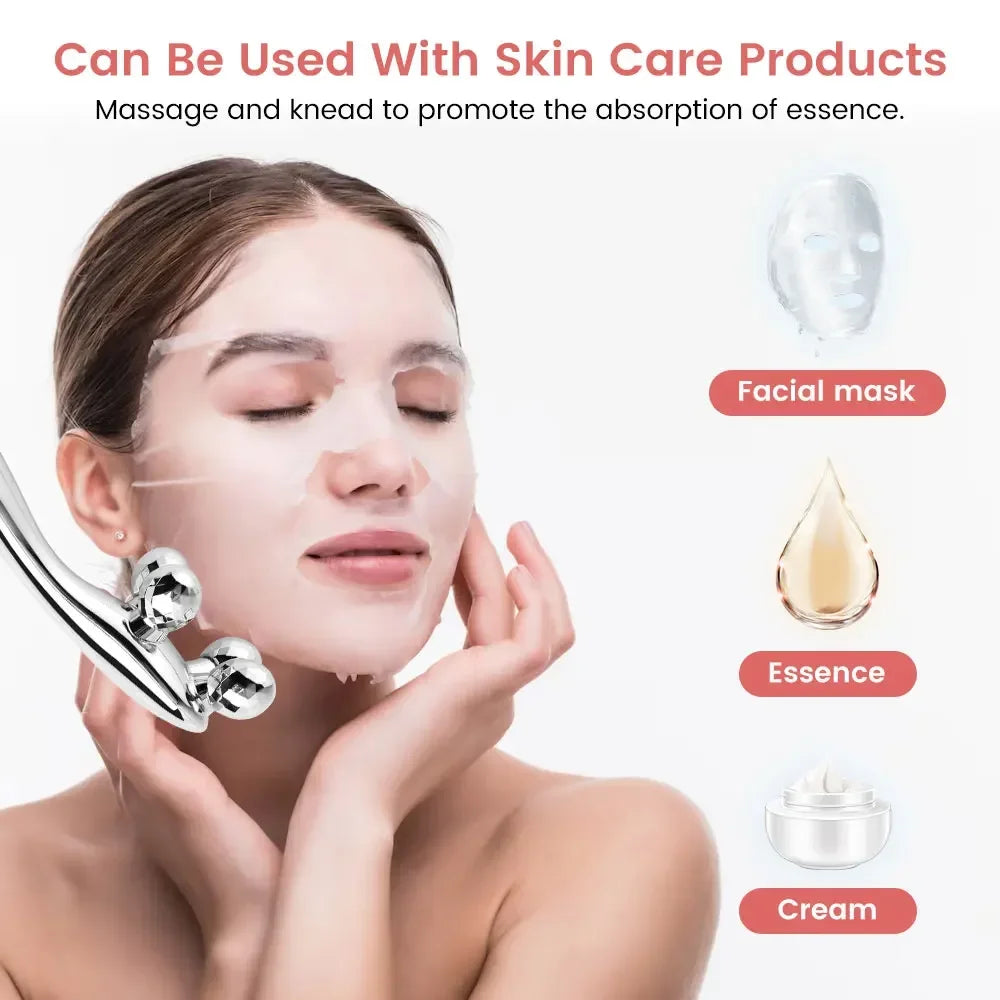 Massageador Facial 4D Giratório Lifting e Antirrugas 5