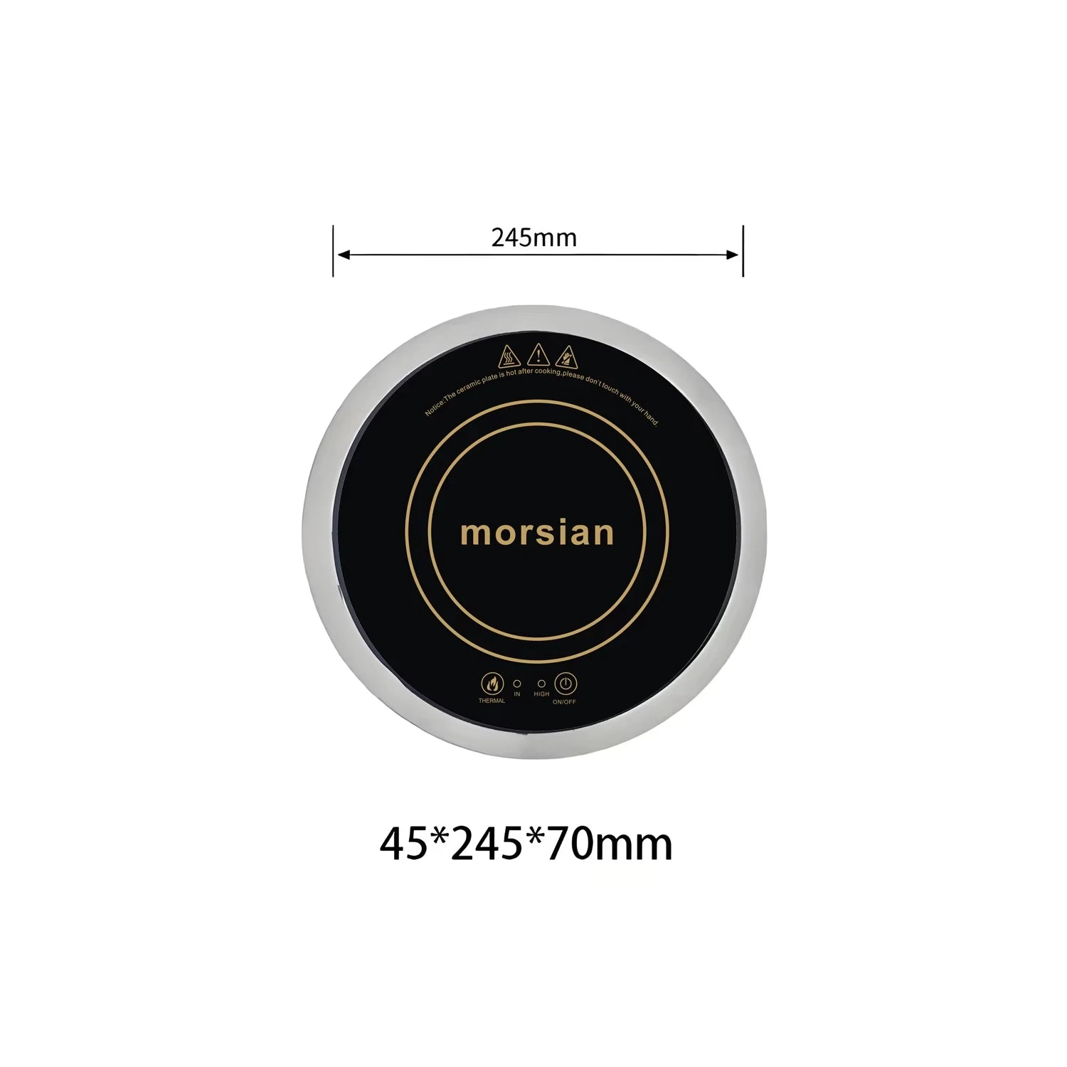 Cooktop de Indução Portátil 1200W Compacto para Camping Barco e Cozinha - Foto 2