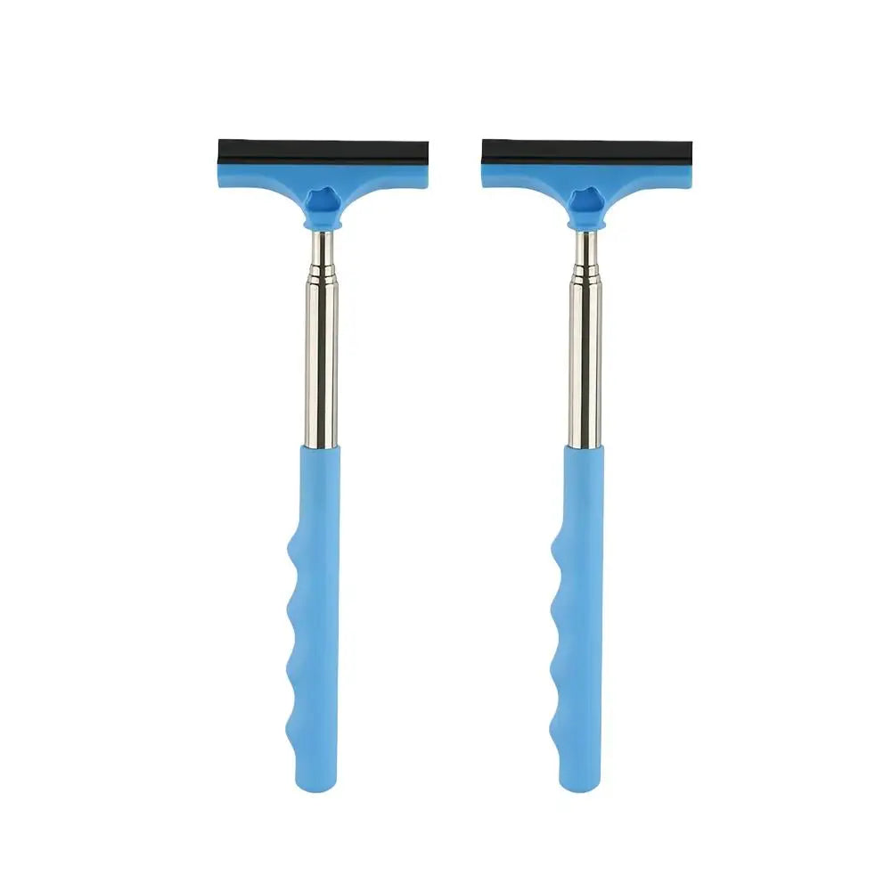Limpador de para-brisa telescópico portátil com borracha antiarranhão em fundo branco