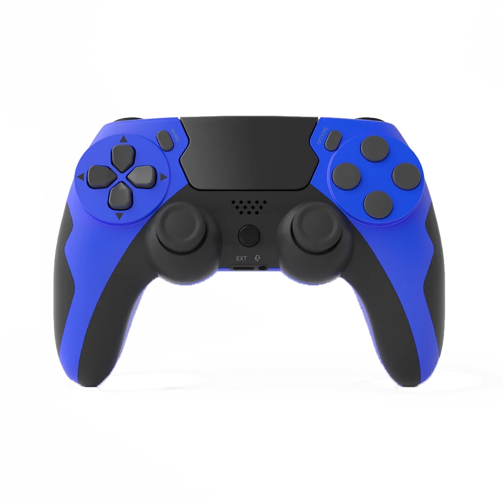 Controle gamer bluetooth sem fio vibração em fundo branco
