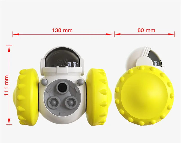 Dispenser de petiscos interativo puzzle para cão em fundo branco