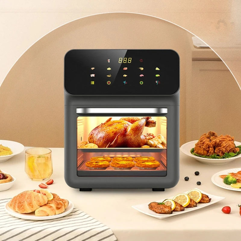 Fritadeira Elétrica Air Fryer 12L com Tela Digital Touch e Sem Óleo - Foto 4