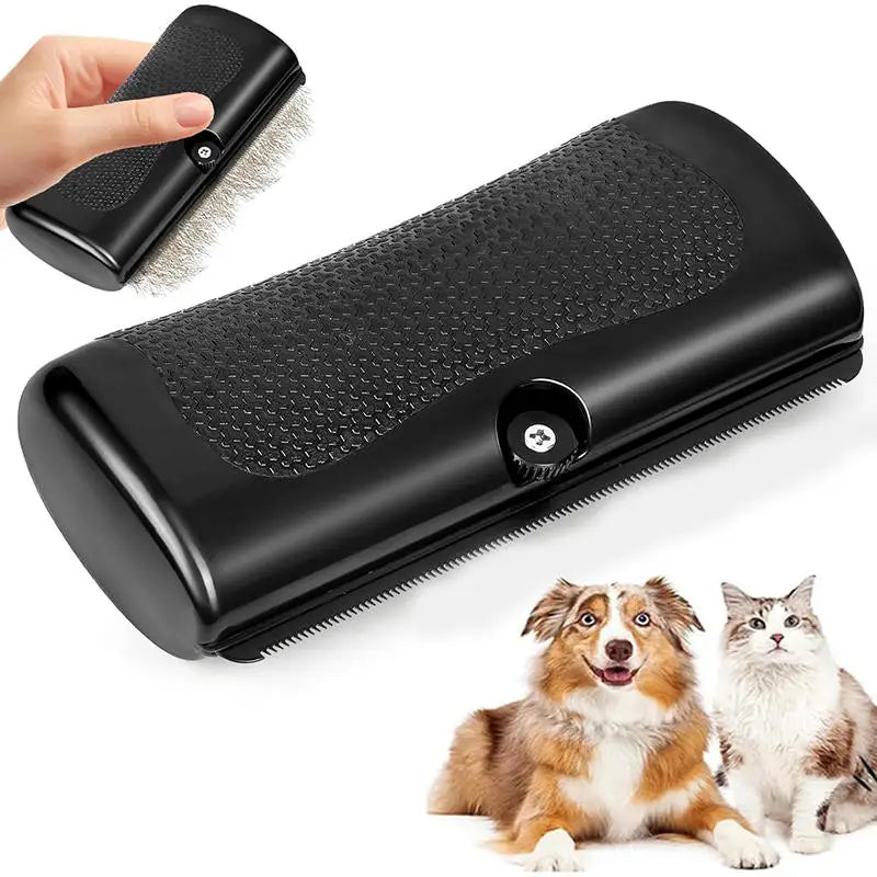 Escova profissional desembaraçadora para cães e gatos em fundo branco
