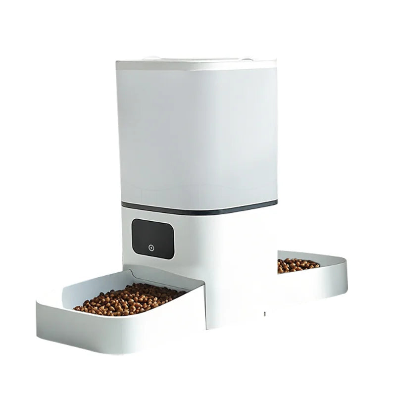 Comedouro automático 6L inteligente com Tuya em fundo branco