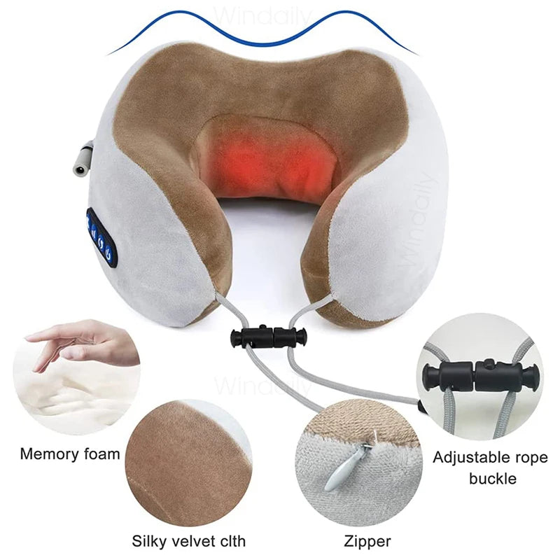 Massageador Elétrico Pescoço Shiatsu com Aquecimento Vibração - Foto 13