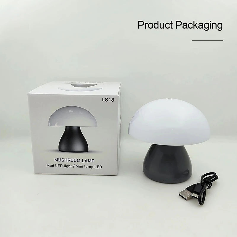 Abajur Cogumelo LED Toque Recarregável Decoração Retrô - Foto 14